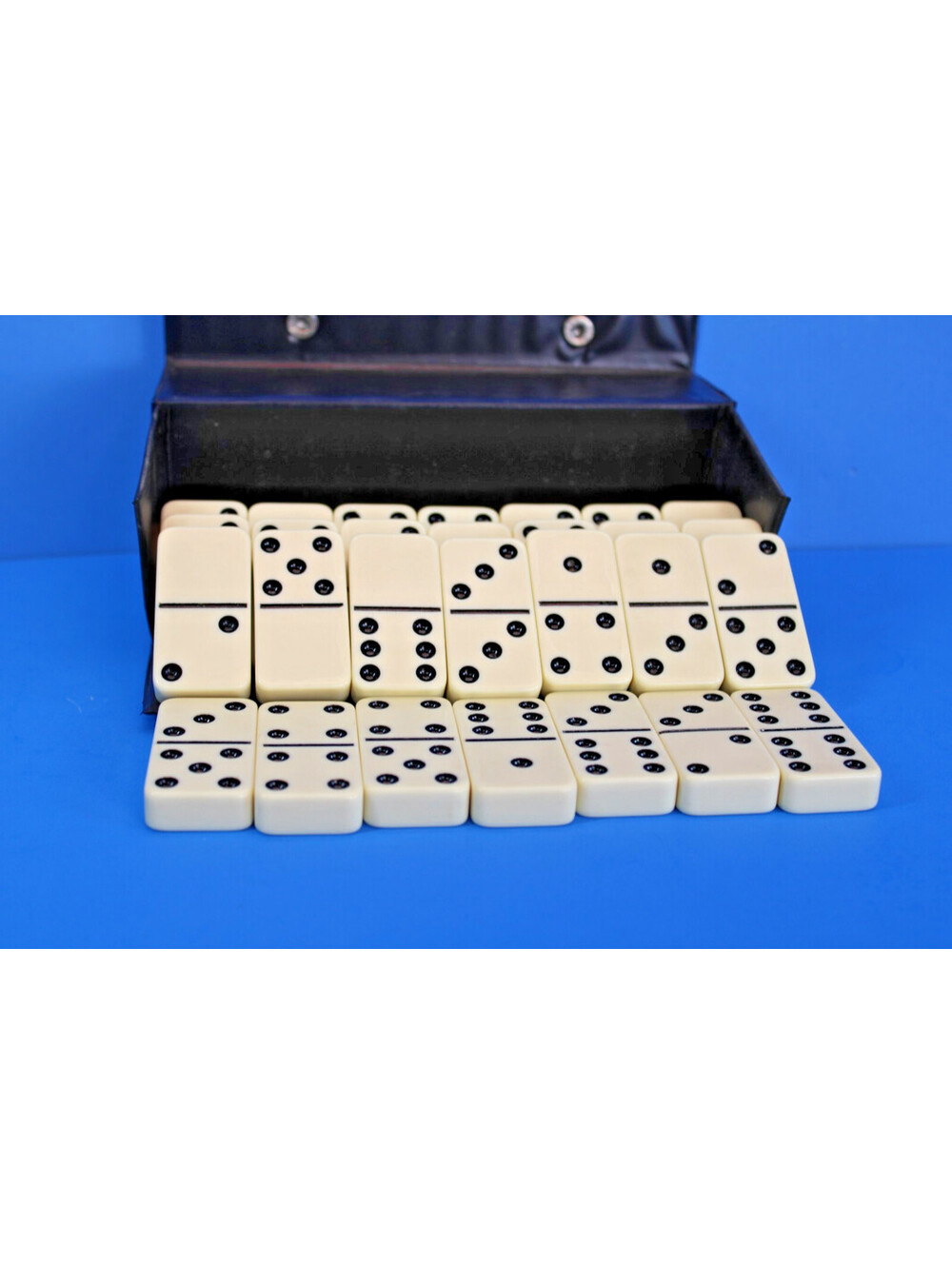 Vtg Mid-Century Club Tournament Domino & Cribbage Board Travel Game Set